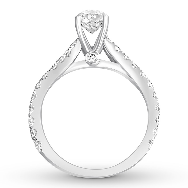 Diamond Engagement Ring 2 ct tw Round-cut 14K White Gold