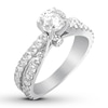 Thumbnail Image 3 of Diamond Engagement Ring 2 ct tw Round-cut 14K White Gold