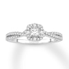 Thumbnail Image 0 of Princess-cut Diamond Engagement Ring 1/2 ct tw 14K White Gold