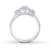 Thumbnail Image 2 of THE LEO Diamond Three-Stone Engagement Ring 7/8 ct tw 14K White Gold