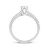 Thumbnail Image 2 of THE LEO Diamond Engagement Ring 3/4 ct tw Princess & Round-cut 14K White Gold