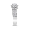 Thumbnail Image 2 of Diamond Engagement Ring 1-3/4 ct tw Emerald, Baguette, Round-cut 14K White Gold