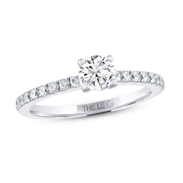 THE LEO Diamond Engagement Ring 3/4 ct tw Round-cut 14K White Gold
