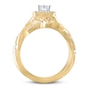 Thumbnail Image 2 of THE LEO Diamond Bridal Set 7/8 ct tw Princess & Round 14K Yellow Gold