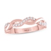 Thumbnail Image 1 of THE LEO Diamond Wedding Band 1/5 ct tw Round-cut 14K Rose Gold