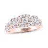 Thumbnail Image 1 of THE LEO Diamond Three-Stone Engagement Ring 7/8 ct tw Princess & Round-cut 14K Rose Gold