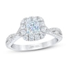 Thumbnail Image 1 of THE LEO First Light Diamond Princess-Cut Engagement Ring 1-1/8 ct tw 14K White Gold