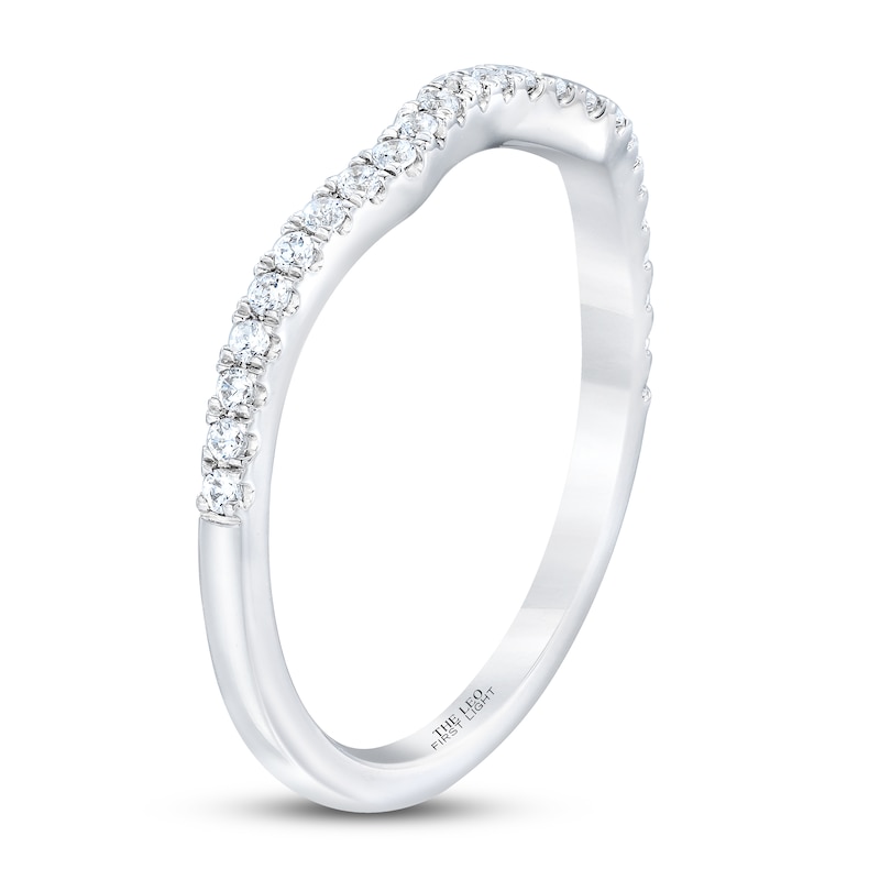 Main Image 2 of THE LEO First Light Diamond Wedding Band 1/5 ct tw Round-cut 14K White Gold