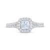 Thumbnail Image 6 of THE LEO First Light Diamond Princess-Cut Engagement Ring 3/4 ct tw 14K White Gold