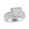 Thumbnail Image 1 of Multi-Diamond Engagement Ring 3 ct tw Princess & Round 14K White Gold