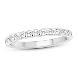 Diamond Anniversary Ring 1/2 ct tw Round-cut 14K White Gold