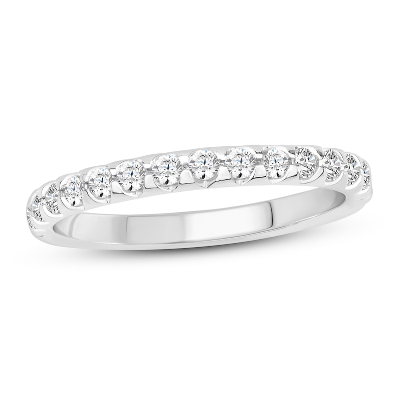 Main Image 1 of Diamond Anniversary Ring 1/2 ct tw Round-cut 14K White Gold