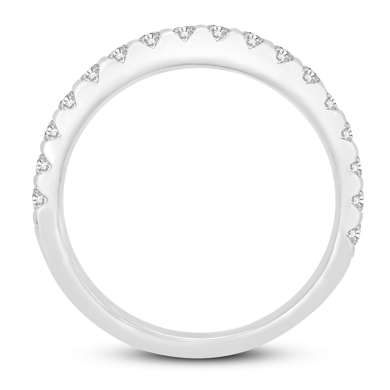 Main Image 2 of Diamond Anniversary Ring 1/2 ct tw Round-cut 14K White Gold