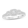 Thumbnail Image 1 of Three-Stone Diamond Engagement Ring 3/4 ct tw Round-cut 14K White Gold