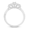 Thumbnail Image 2 of Three-Stone Diamond Engagement Ring 3/4 ct tw Round-cut 14K White Gold