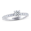 Thumbnail Image 1 of THE LEO Ideal Cut Diamond Engagement Ring 3/4 ct tw Round-cut 14K White Gold