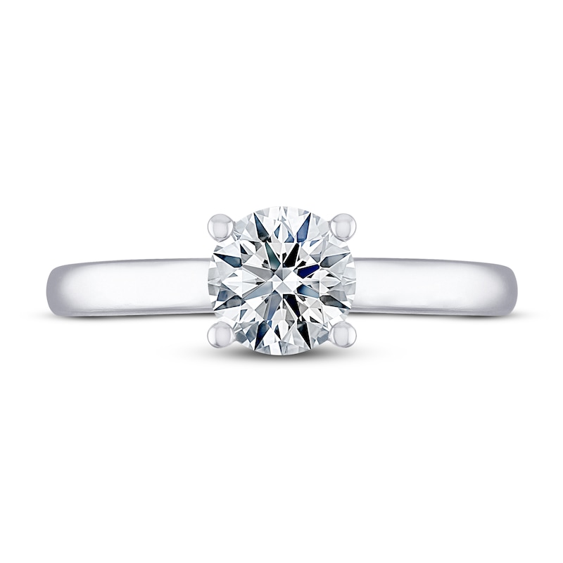 Main Image 3 of THE LEO Ideal Cut Diamond Solitaire Engagement Ring 1 ct tw 14K White Gold