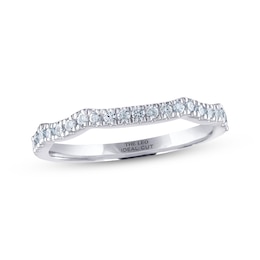 THE LEO Ideal Cut Diamond Wedding Band 1/5 ct tw 14K White Gold