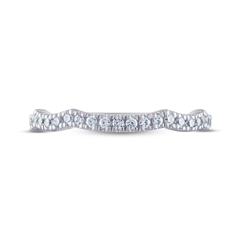 Main Image 3 of THE LEO Ideal Cut Diamond Wedding Band 1/5 ct tw 14K White Gold