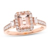 Thumbnail Image 1 of Morganite & Diamond Engagement Ring 1/2 ct tw 14K Rose Gold