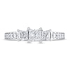 Thumbnail Image 3 of 3-Stone Diamond Engagement Ring 1-1/3 ct tw Princess & Round 14K White Gold