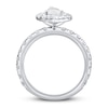 Thumbnail Image 2 of Diamond Engagement Ring 1-3/4 ct tw Pear & Round 14K White Gold