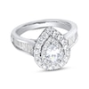 Thumbnail Image 1 of Diamond Engagement Ring 1-7/8 ct tw Pear, Baguette & Round 14K White Gold