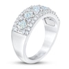 Thumbnail Image 2 of THE LEO First Light Diamond Princess & Round-Cut Anniversary Ring 1-1/2 ct tw 14K White Gold