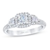 Thumbnail Image 0 of THE LEO First Light Diamond Three-Stone Engagement Ring 7/8 ct tw 14K White Gold