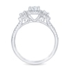 Thumbnail Image 1 of THE LEO First Light Diamond Three-Stone Engagement Ring 7/8 ct tw 14K White Gold