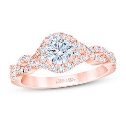 THE LEO First Light Diamond Engagement Ring 7/8 ct tw 14K Rose Gold