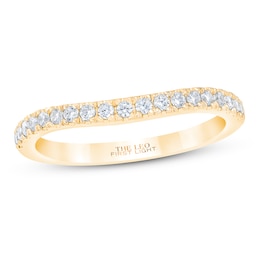 THE LEO First Light Diamond Wedding Band 1/4 ct tw Round-cut 14K Yellow Gold