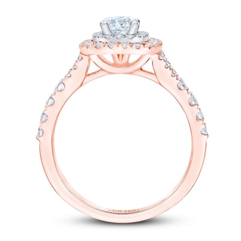 Main Image 3 of THE LEO First Light Diamond Engagement Ring 1 ct tw Round-cut 14K Two-Tone Gold