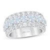 Thumbnail Image 1 of THE LEO First Light Diamond Anniversary Ring 3 ct tw Round-cut 14K White Gold