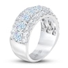 Thumbnail Image 3 of THE LEO First Light Diamond Anniversary Ring 3 ct tw Round-cut 14K White Gold