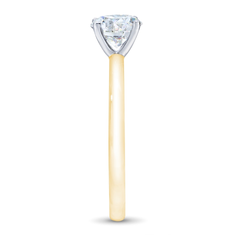 Main Image 2 of THE LEO First Light Diamond Solitaire Engagement Ring 1 ct tw Round-cut 14K Yellow Gold