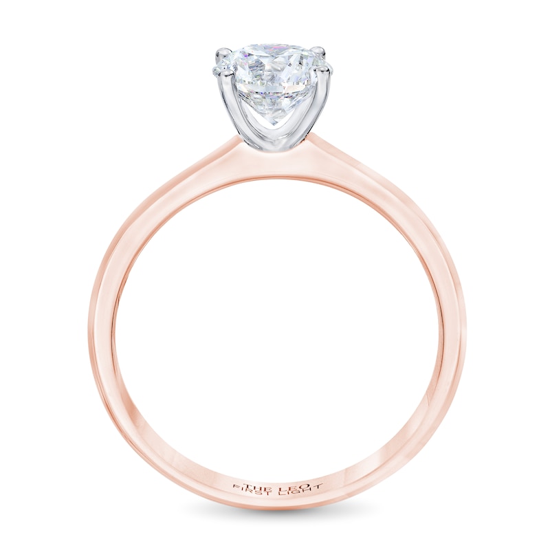 Main Image 3 of THE LEO First Light Diamond Solitaire Engagement Ring 1 ct tw Round-cut 14K Rose Gold