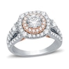 Thumbnail Image 0 of Diamond Engagement Ring 1-7/8 ct tw Round-Cut 14K Two-Tone Gold