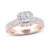 Thumbnail Image 1 of THE LEO Diamond Engagement Ring 1 ct tw Princess/Round 14K Rose Gold