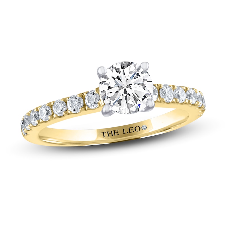 Main Image 1 of THE LEO Diamond Engagement Ring 1-1/8 ct tw Round-cut 14K Yellow Gold