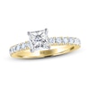 Thumbnail Image 1 of THE LEO Diamond Engagement Ring 1-3/8 ct tw Princess/Round 14K Yellow Gold