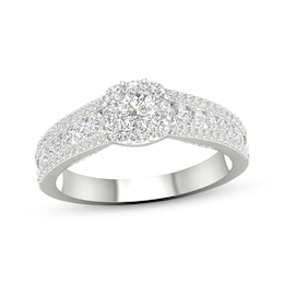 Diamond Engagement Ring 1 ct tw Round-cut 14K White Gold