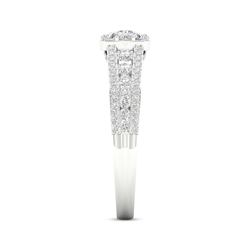 Diamond Engagement Ring 1 ct tw Round-cut 14K White Gold