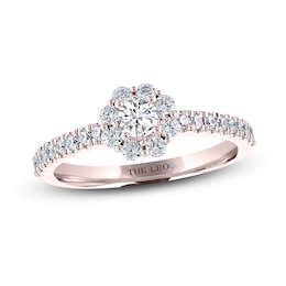 THE LEO Diamond Engagement Ring 1/2 ct tw Round-cut 14K Rose Gold