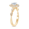 Thumbnail Image 2 of Diamond Engagement Ring 5/8 ct tw Pear & Round 14K Yellow Gold