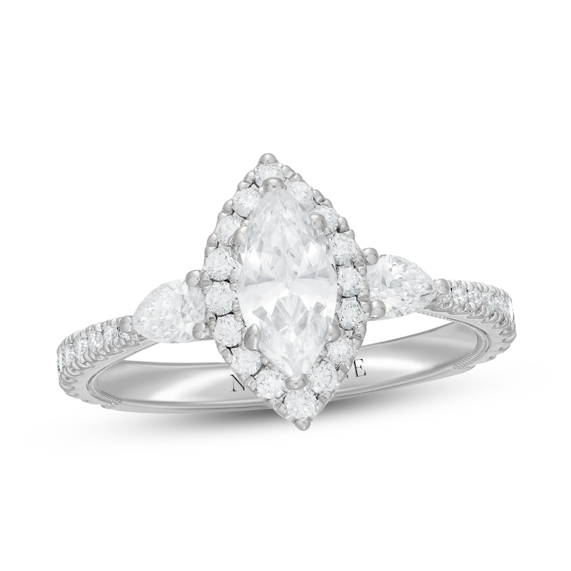 Main Image 1 of Neil Lane Premiere Diamond Engagement Ring 1-1/3 ct tw Marquise/Pear/Round-Cut 14K White Gold