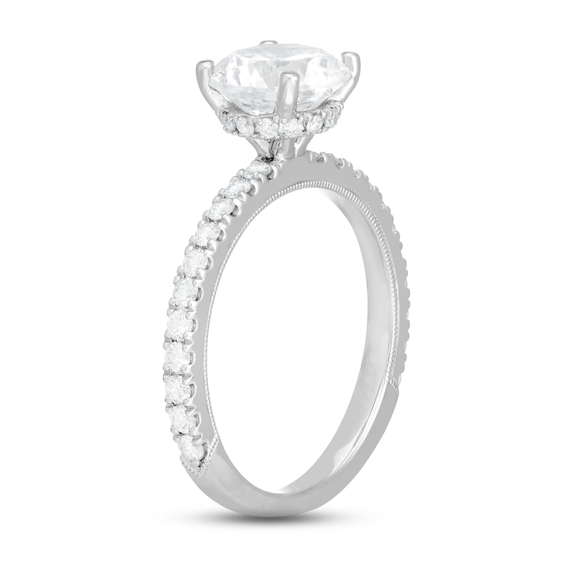 Neil Lane Round-cut Diamond Engagement Ring 2-3/8 ct tw 14K White Gold