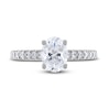 Thumbnail Image 3 of Diamond Engagement Ring 1-1/3 ct tw Oval & Round 14K White Gold