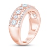 Thumbnail Image 2 of THE LEO First Light Diamond Princess & Round-Cut Anniversary Ring 1 ct tw 14K Rose Gold