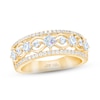 Thumbnail Image 1 of THE LEO First Light Diamond Princess & Round-Cut Anniversary Ring 1 ct tw 14K Yellow Gold